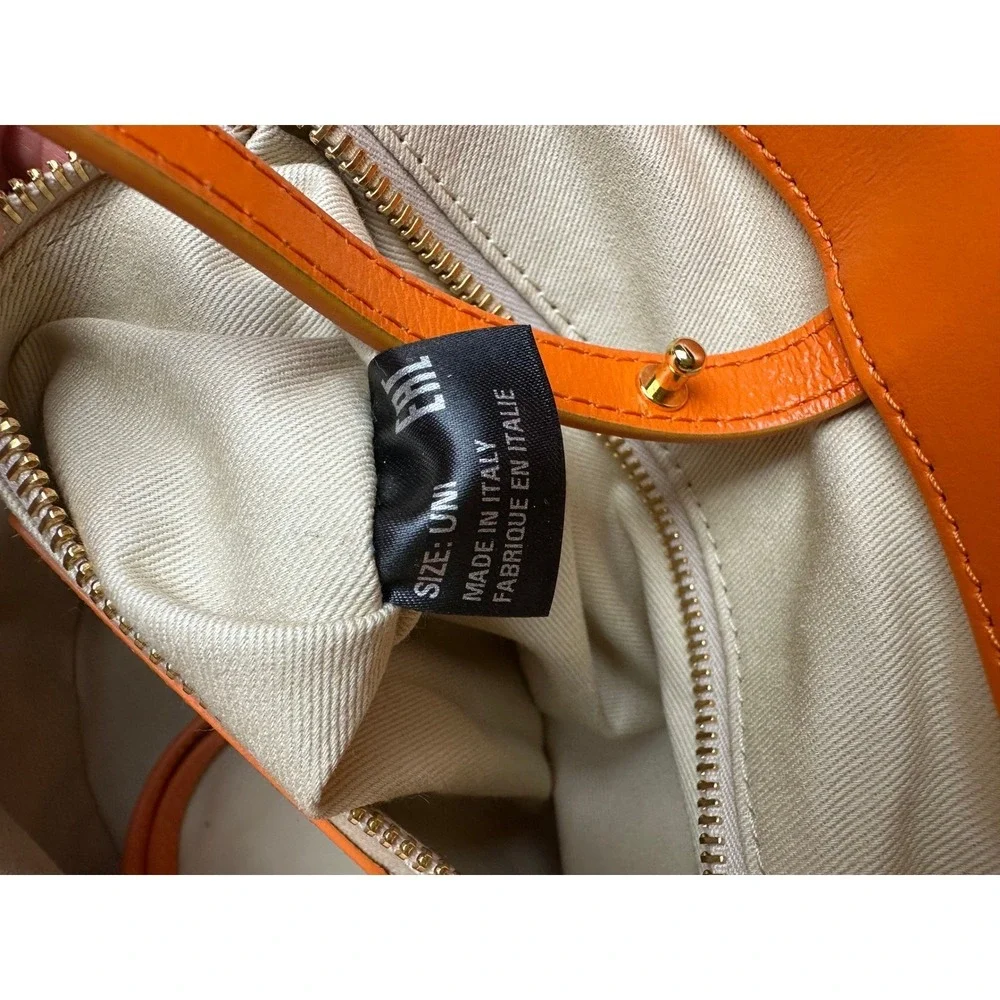 Marni Tropicalia Basket bag 2WAY Shoulder‎ Orange Raffia Leather Tote Used